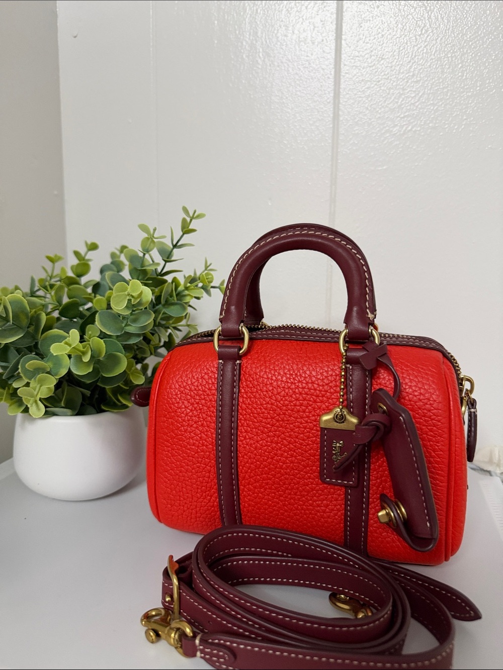 Coach Ruby Satchel 18 in Colorblock